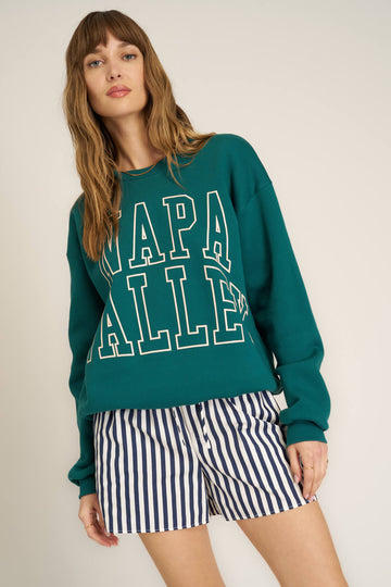 Napa Valley Arch Sweatshirt in Pacific Teal