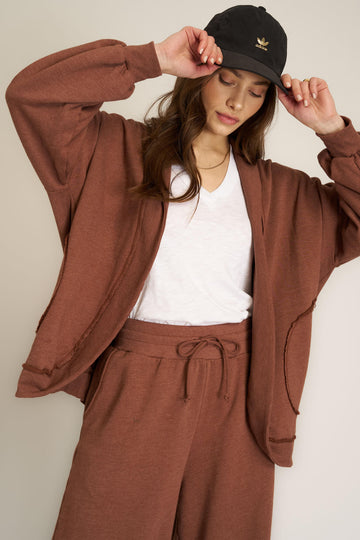 Nigel Slouchy Jacket - Russet Brown