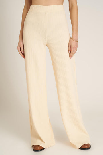 Tempted Pointelle Pant in Mother of Pearl